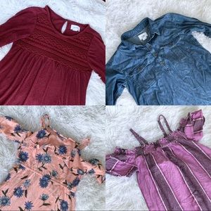 Lot of 4 Old Navy Girl’s Dresses, size S (6/7)